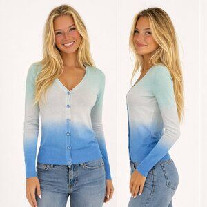 Blue Gradient Cardigan